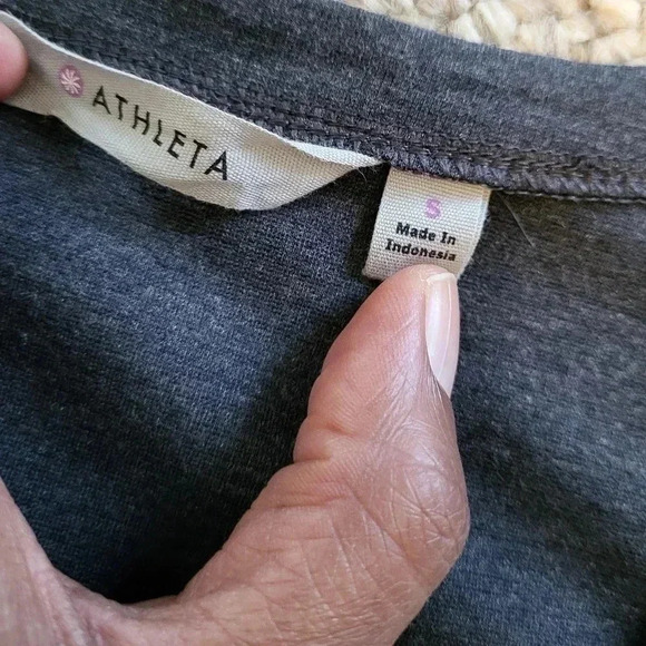 Athleta Whereupon Colorblock Fit & Flare V-Neck Zip Ponte Athleisure Dress(S) - Picture 7 of 9